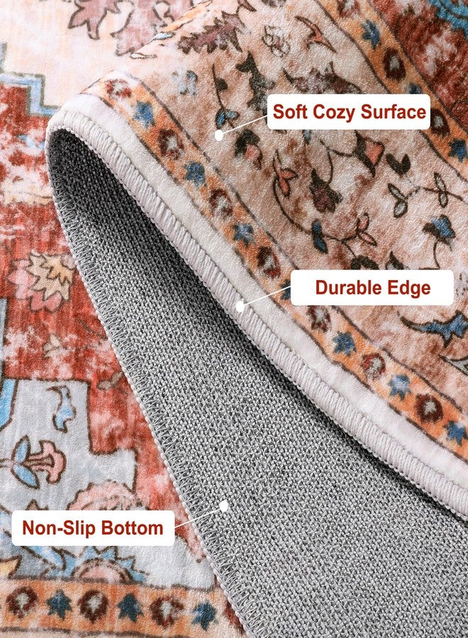 Ciicool Washable Runners Area Rug for Hallways, Ultra Soft 2'6 "x8' ft Boho Print Non-Slip Vintage Oriental Medallion Long Carpet for Kitchen Bedroom Laundry Bathroom - Image 3