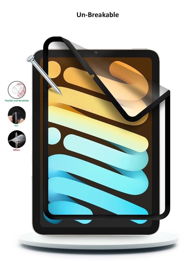 Wtech Apple iPad mini 5G (8.3 inch) (A17 Pro) 7th Generation 2024 Nano Ceramic Full Glue Full Cover Matte Flexible Screen Protector (TSCNMN) - Clear - Image 3