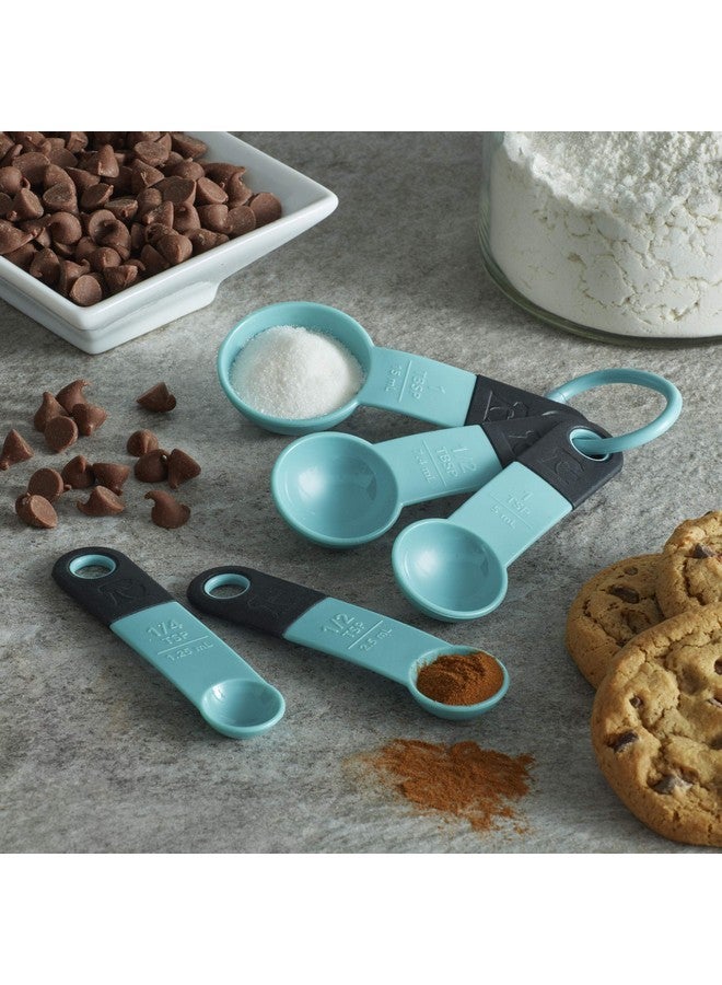 كيتشن إيد ملاعق قياس كيتشن إيد، مجموعة من 5 قطع، أكوا سكاي - Image 4