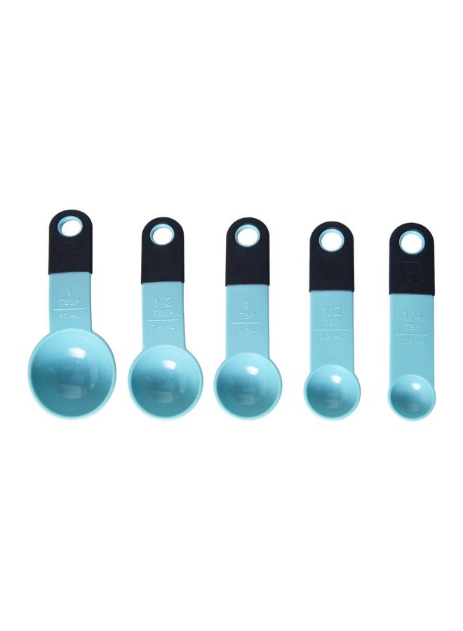 كيتشن إيد ملاعق قياس كيتشن إيد، مجموعة من 5 قطع، أكوا سكاي - Image 1