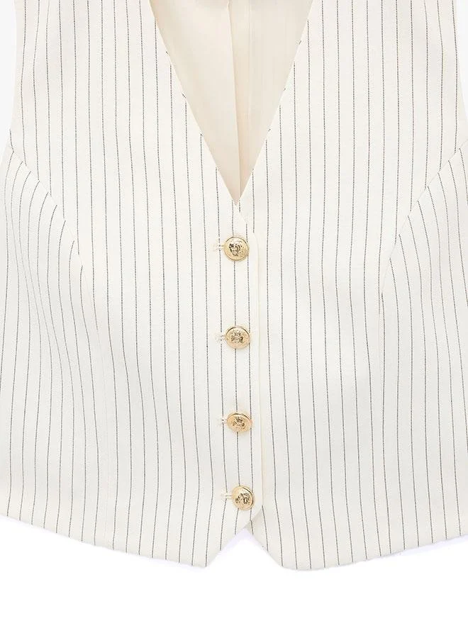 Koton  Striped Blazer Vest for Women | Best Price UAE