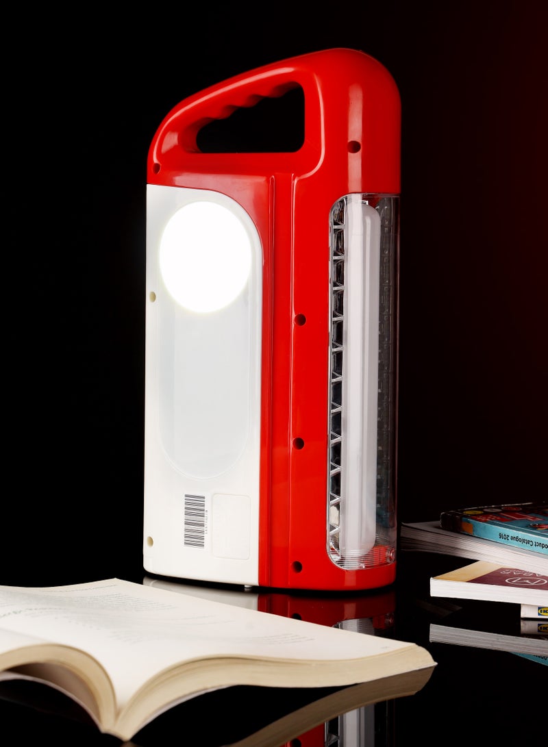 KRYPTON Rechargeable 3 Side Emergency Lantern, KNE5175 - With 2 Side Lamps, 92pcs HI Bright LED, 60 Hours Working Time, Power Bank Function, Charge Through Solar Panel - Image 3