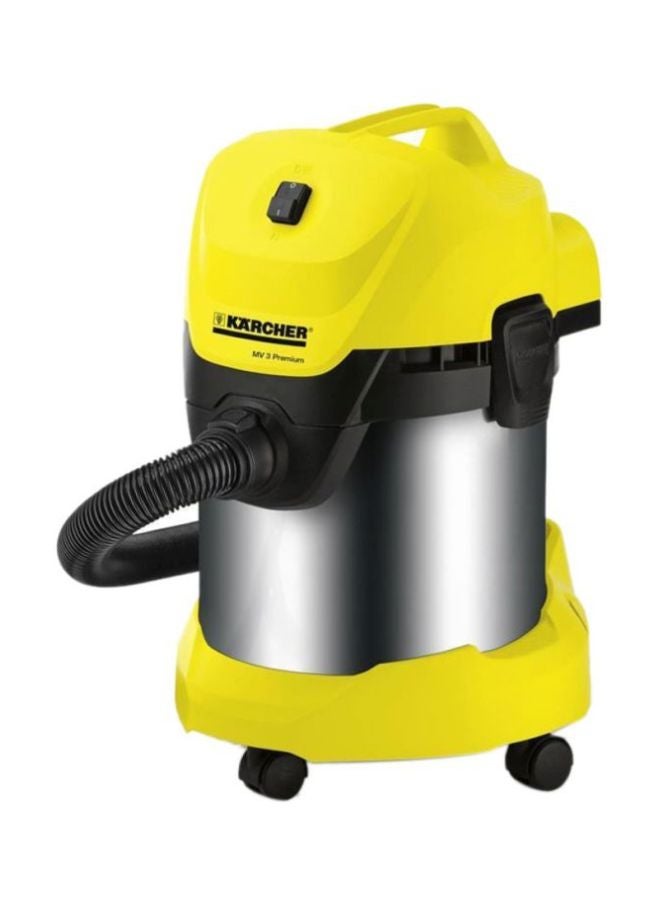 كارشر مكنسة كهربائية ويت آند دراي 17 L 1000 W WD3 Premium أسود/فضي/أصفر - Image 2