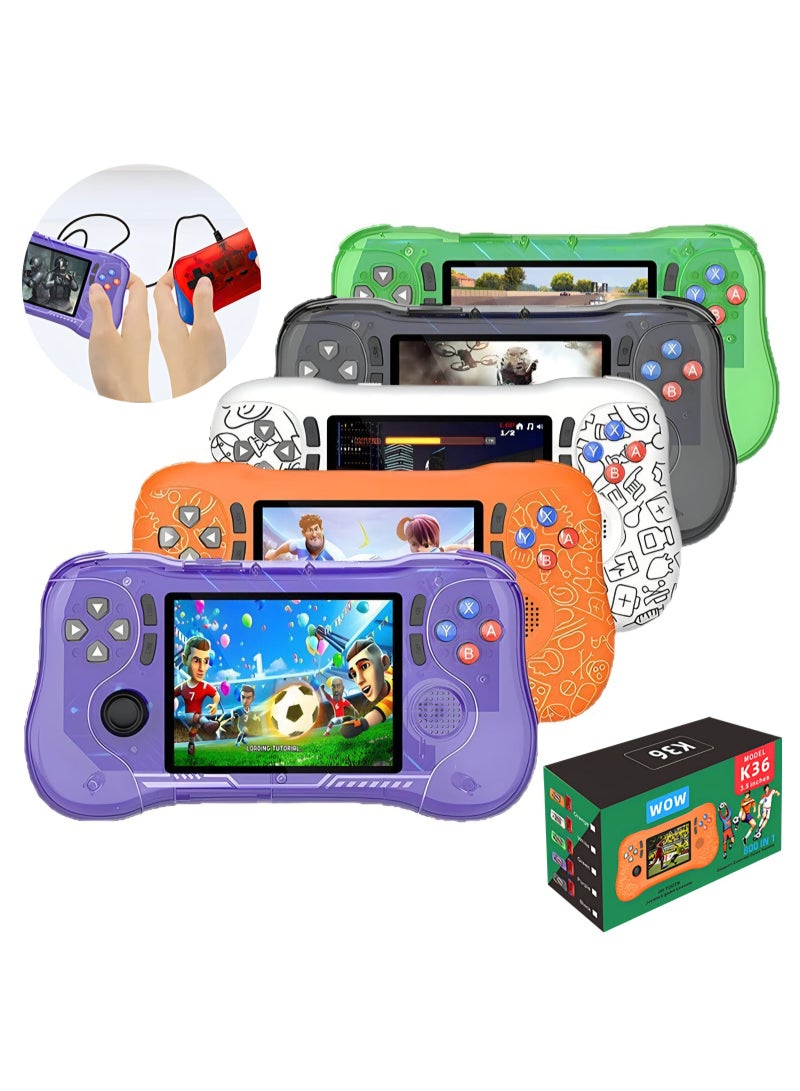 K36 Retro Classic Portable Gaming Console with 3.5-inch IPS Screen – Supports 800 Built-in Games and External Controller Connection - Image 4