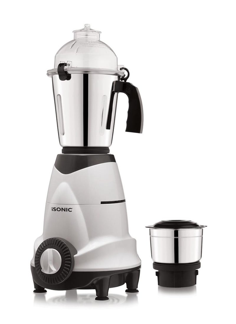 iSONIC - 2-In-1 Mixer Grinder &Juicer Blender Made In India 1.5 L 550.0 W IB706 Gray/Silver - Image 1