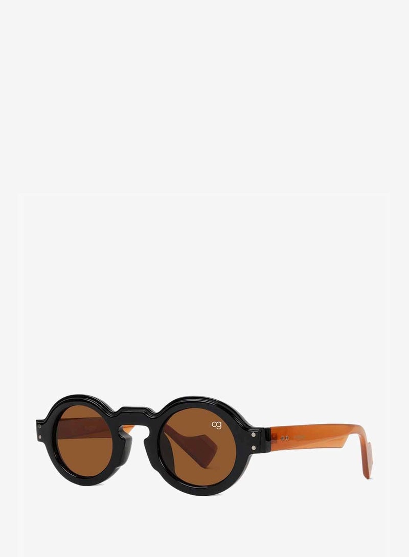 Woggles Designer Brown Round Sunglasses| Men & Women| 100% Uv Protection - Image 5