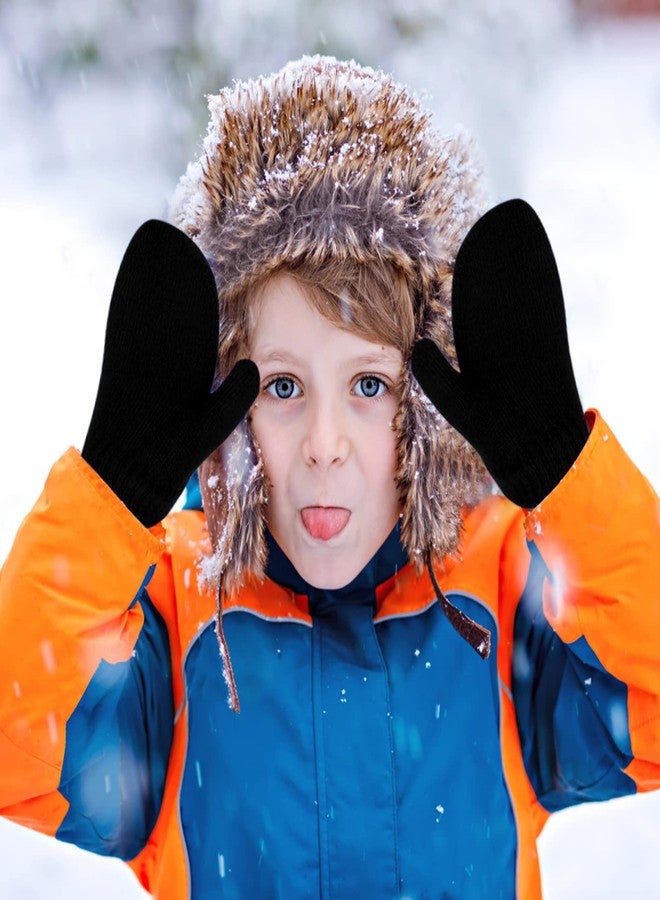 ONESING 5 Pair Toddler Mittens Black Toddler Gloves Warm Baby Mittens Newborn Mittens Infant Mittens Toddler Winter Gloves for Baby Boys Girls - Image 4