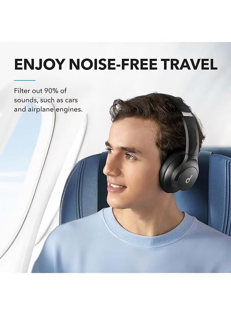 Power Max Wireless on-ear headphones, pure bass sound, fast charging, multi-point connection, voice assistant with noise-canceling microphone - Image 2