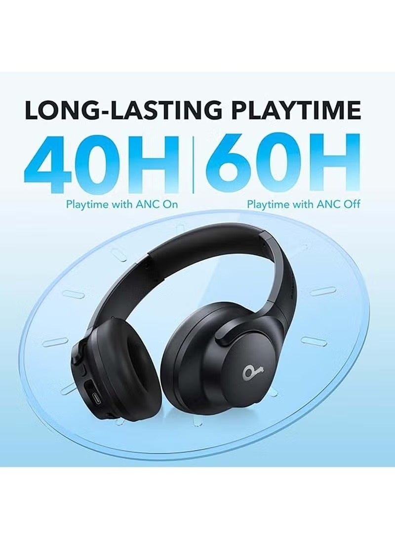 Power Max Wireless on-ear headphones, pure bass sound, fast charging, multi-point connection, voice assistant with noise-canceling microphone - Image 4