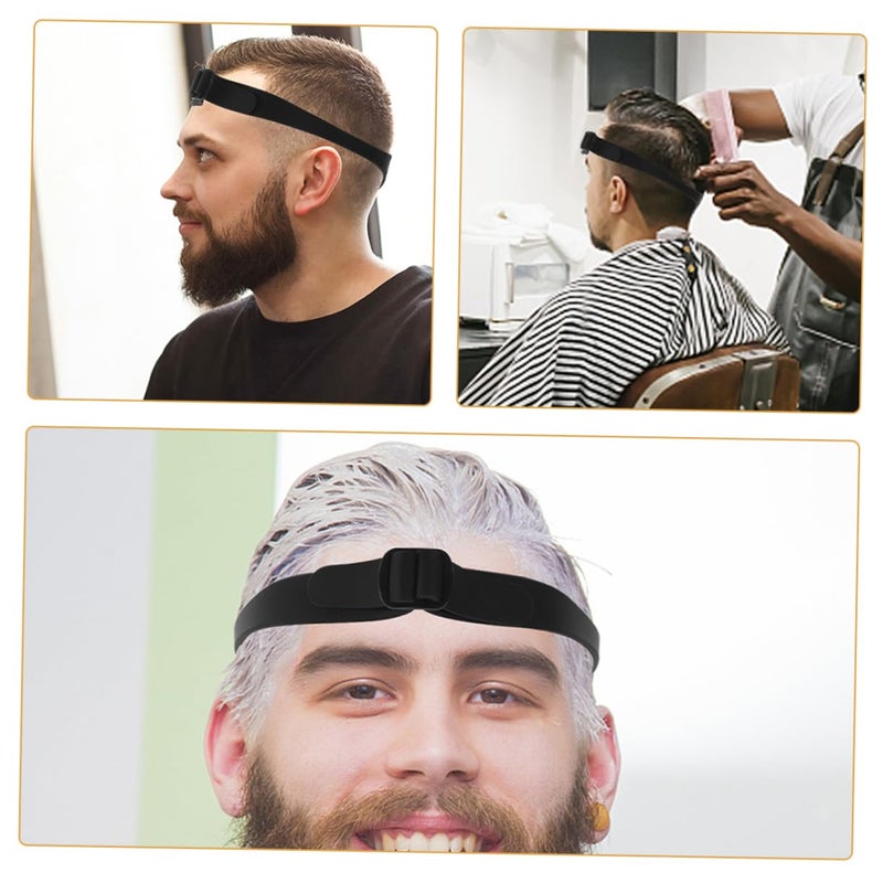 Black Adjustable Silicone Neckline Shaving Guide Hair Trimming Templates for Home and Salon Use - Image 3