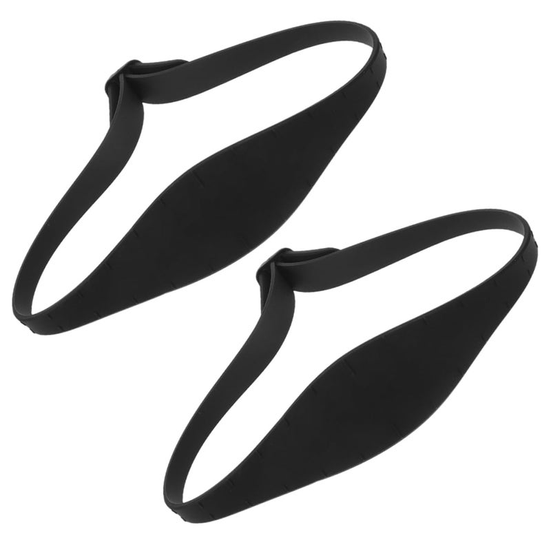 Black Adjustable Silicone Neckline Shaving Guide Hair Trimming Templates for Home and Salon Use - Image 1