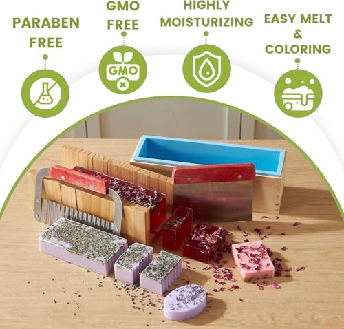 PIUH Basic DIY 2-in-1 Candle & Soap Making Supplies Kit with Wax/Soap Melter and Candles/Soaps Making Supplies for Adults Beginners, Starter Making Candle Soap Craft Kits Gifts - Image 4