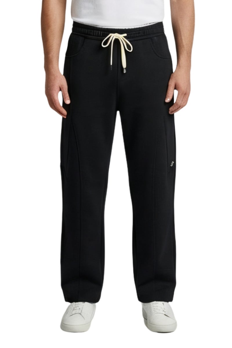 وايت رابيت بنطلون رياضي رجالي كاجوال واسع الساق – برباط خصر قابل للتعديل - Image 1