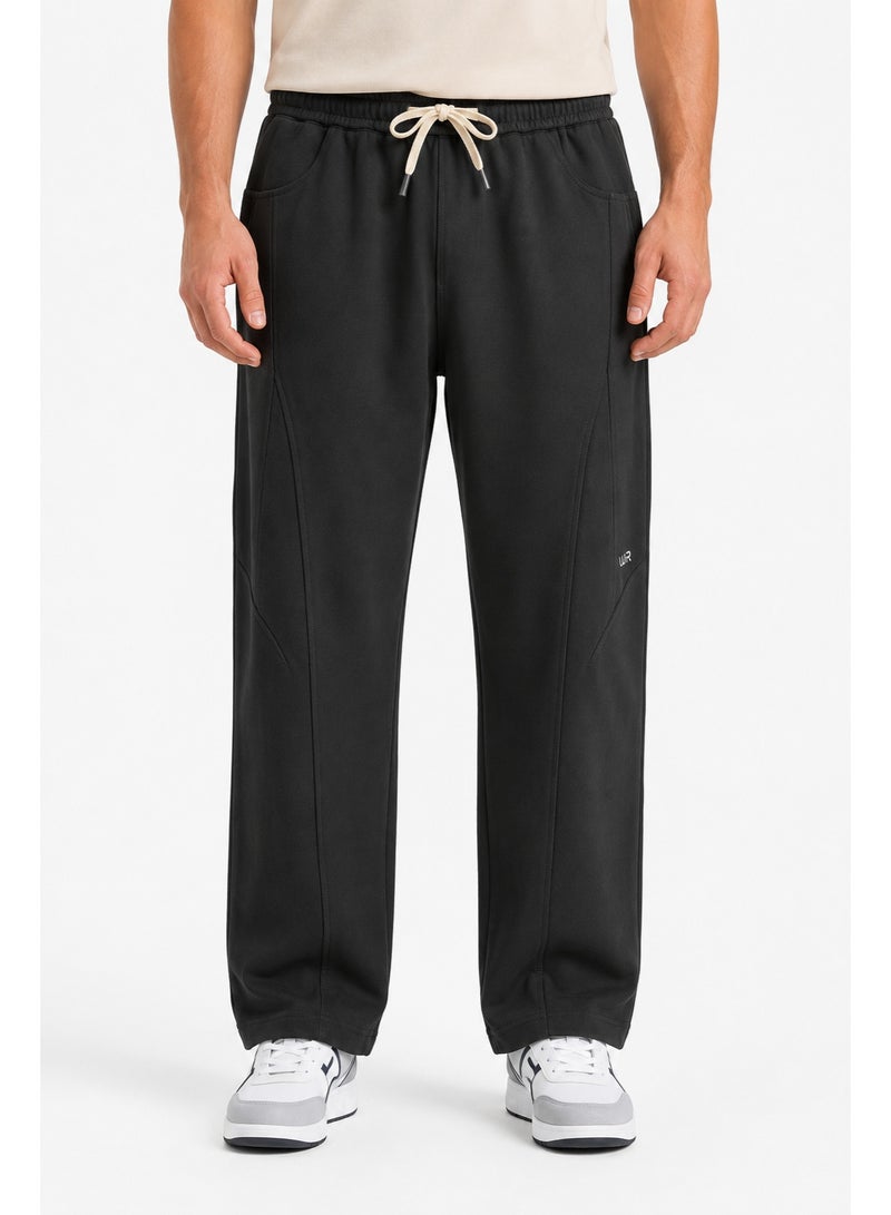 WHITE RABBIT Men’s Casual Wide Leg Jogger Pants – Adjustable Drawstring - Image 1
