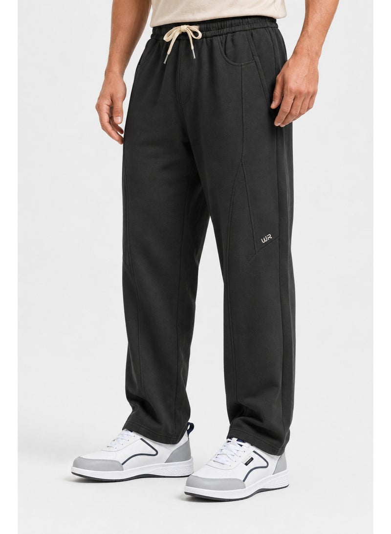WHITE RABBIT Men’s Casual Wide Leg Jogger Pants – Adjustable Drawstring - Image 2