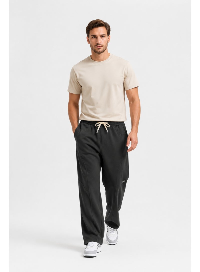 WHITE RABBIT Men’s Casual Wide Leg Jogger Pants – Adjustable Drawstring - Image 5