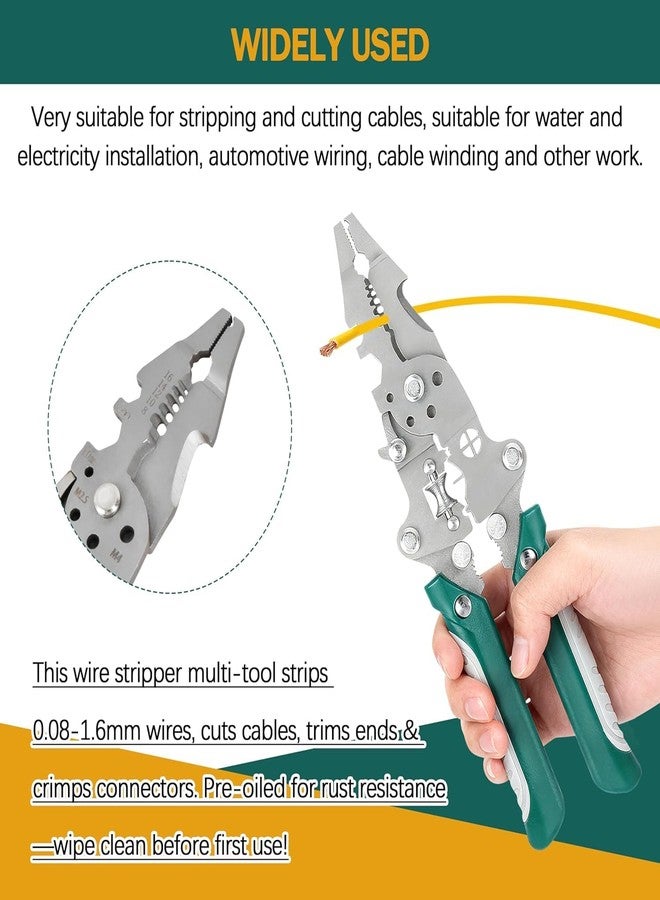 Jaimin Creation 18 in 1 Foldable Wire Stripper Pliers with Cutting and Crimping Function, Multi-Function Electrician Hand Tool Wire Stripper (Pack Of 1) - Image 5