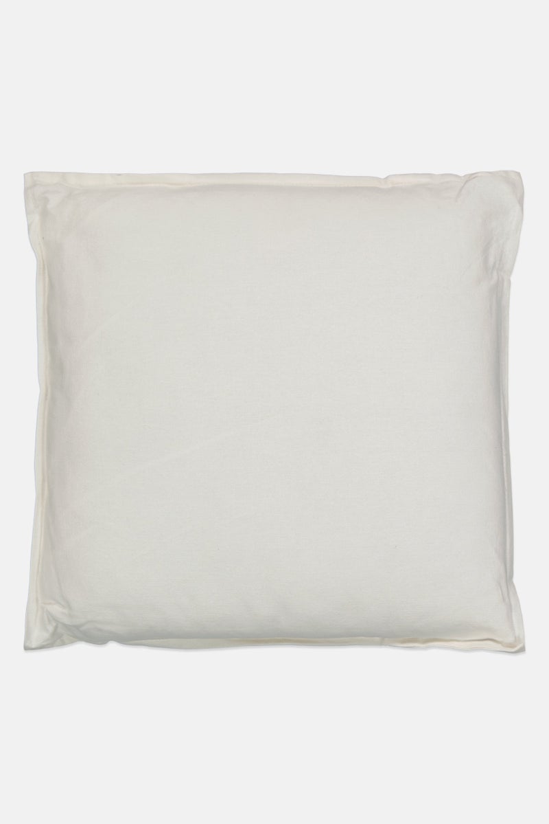 Muy Mucho Organic Cotton Removable Cushion 45 x 45 cm, White  - Image 1