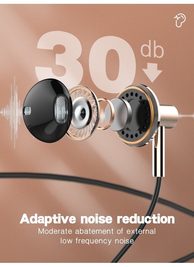 CELIBERY Type-C In-Ear Earphone With Microphone, Black  - Image 4