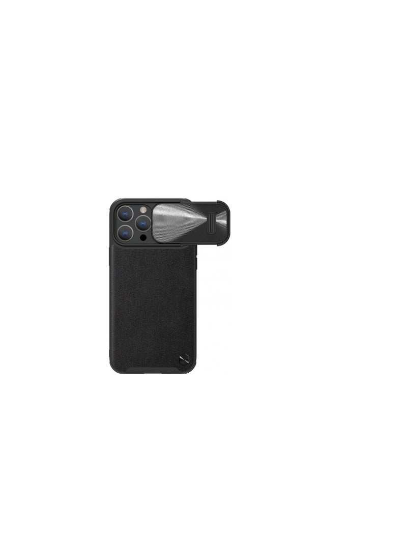 Nillkin - Nillkin CamShield Leather S Case iPhone 14 Pro cover with camera cover black - Image 1