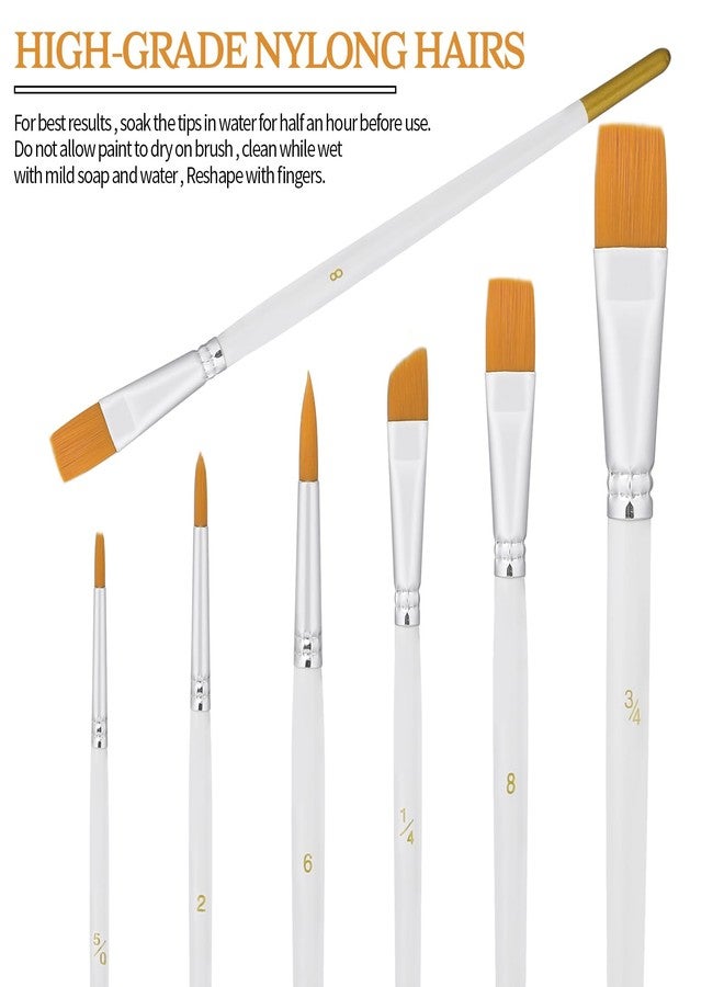Hariendny Cake Painting Brushes Set 6 Pcs Cake Decorating Brushes Food Safe Paint Brushes Tools Soft Cookie Painting Brushes for Cookie Cake Decoration - Image 2