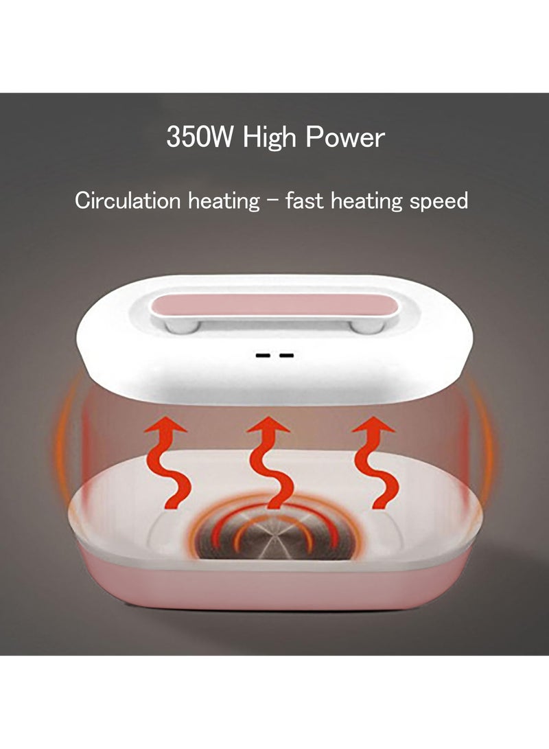 XiuWoo Double Layer Electric Heating Lunch Box, With Vacuum Preservation Pump, Steaming Lunch Box, 304 Stainless Steel Inner Liner, Suitable For Home,Office Workers,School,350W  - Image 4