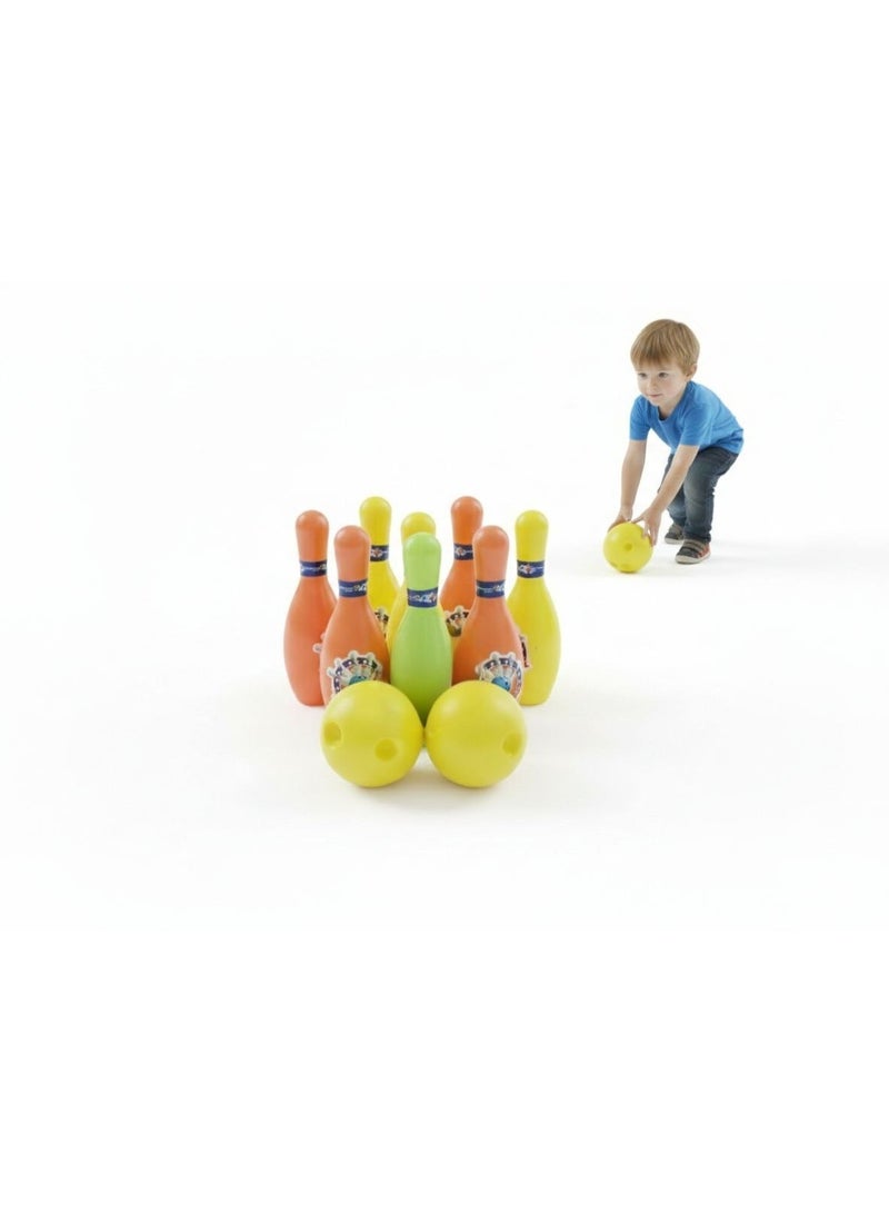 لعبه بولينج أطفال طقم بولينج صغير للبيت، 8 قوارير/زجاجات بولينج + 2 كوره/كرة للتسديد، لعبه رياضه وتحدي للتنشين وتقوية التركيز والتوازن، لعبه جماعية للأولاد والبنات للحضانه والرحلات وهديه للأطفال - Image 2