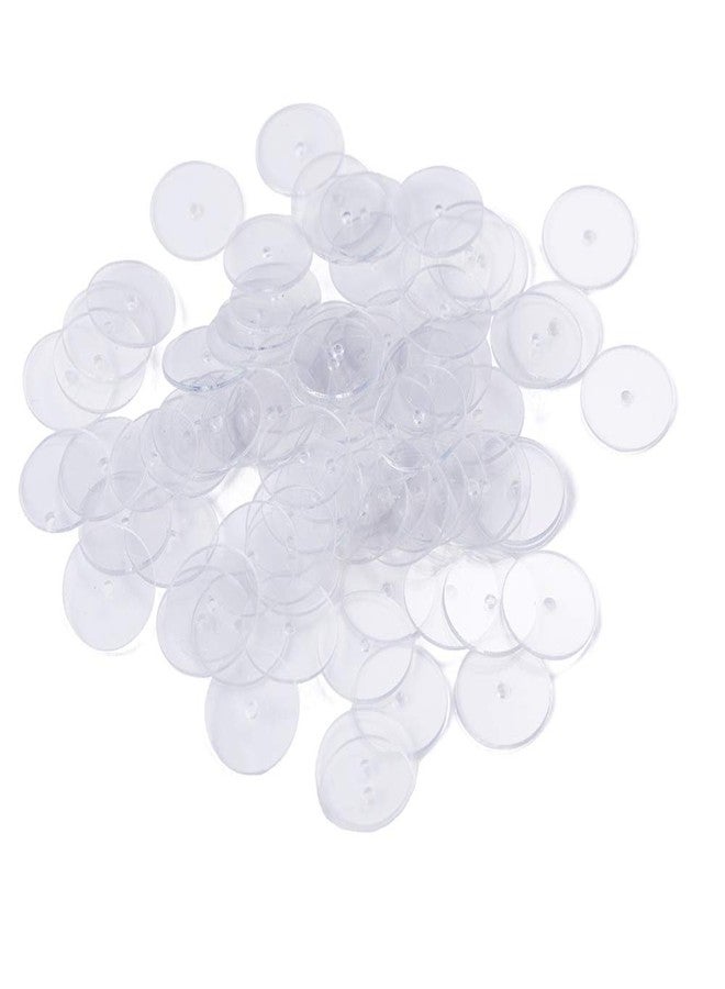 Tegg Plastic Disc 200PCS 10mm Clear Comfort Pads for Earring Backs to Prevent Earrings Sagging - Image 1