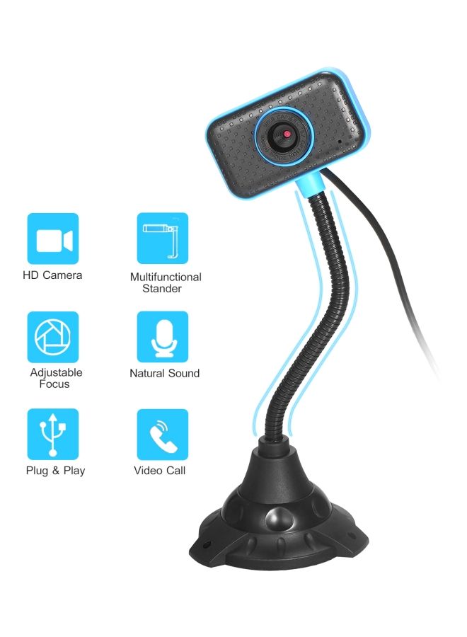 NIBEMINENT HD Webcam Black/Blue  - Image 4