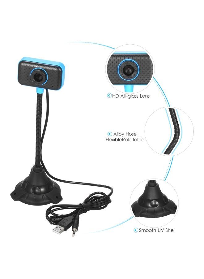 NIBEMINENT HD Webcam Black/Blue  - Image 5