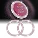 LivTee Car Engine Start Stop Decoration Ring Crystal Double Rhinestone Bling Car Interior Accessories for Women Key Ignition Knob Bling Ring Push to Start Button CoverSticker Pink - Image 2