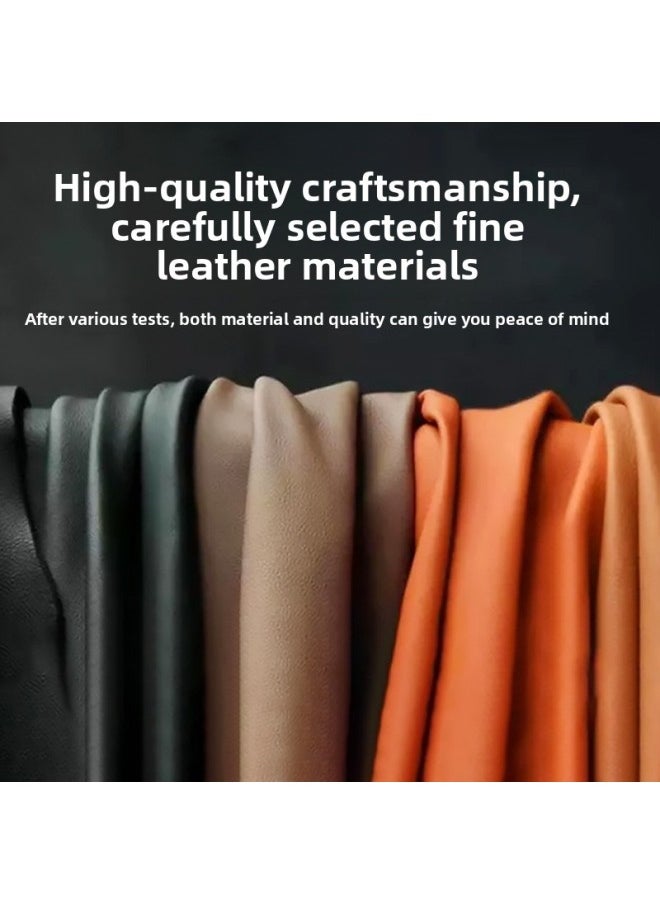 Generic - For AirPods Pro/pro2/2 Generation/3 Generation Bluetooth Solid Color Leather Wireless Bluetooth Protective Cover-Color:Dark Brown-Applicable Model:airpods 1/2 Generation - Image 1