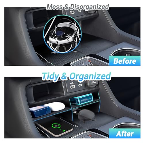 Sinminou Center Console Organizer Compatible with 2023 2024 2025 2026 Honda Pilot/2026 Honda Passport Accessories, Storage Box Tray Insert Divider Compartment Tray Interior Accessories - Image 3
