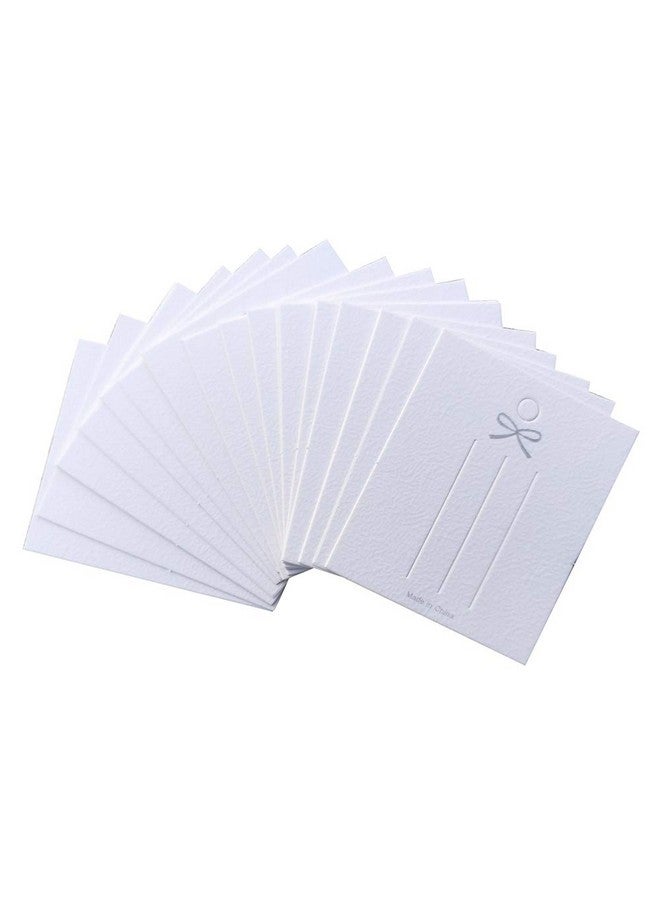 GSHLLO 100 قطعة بطاقات عرض دبابيس الشعر البيضاء على شكل bows لملحقات الشعر - Image 1