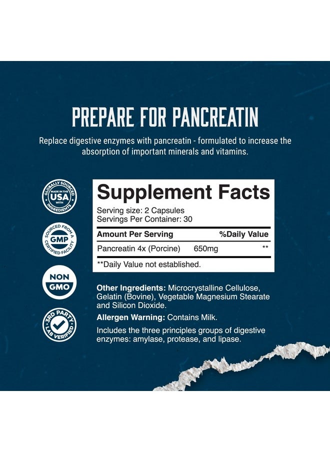 California Products - Gut Health Digestive Enzyme Supplements Pure Digestive Enzymes For Digestion Constipation Relief Pancreatin Digestive Enzymes For Digestive Health - Image 1