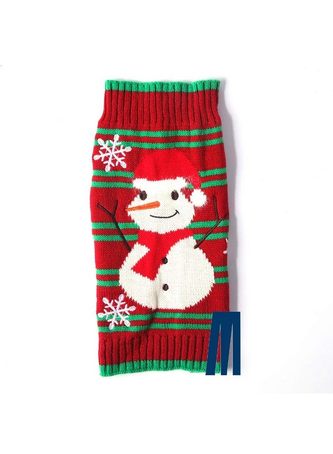 Mikayoo Dog Christmas Sweater, Pet Xmas Sweater, Cat Holiday Sweater, Legless Design Keep Warm and Move Freely, Holiday Festive Sweater for Small Dogs or Cats (Snowman M) - Image 5