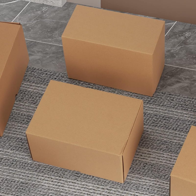 RLAVBL 10x7x5 Shipping Boxes, Brown Corrugated Mailing Cardboard Box for Packing Small Business, 20 Pack - Image 4
