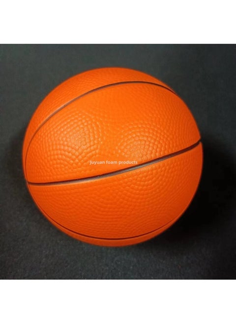 High Elasticity Pu Foam Colorful Toy Balls 40mm Inspirational Children's Play Balls Smooth Surface Polyurethane Foam-Color:150mm Basketball (middle Elastic)-Diameter:See Color Details
