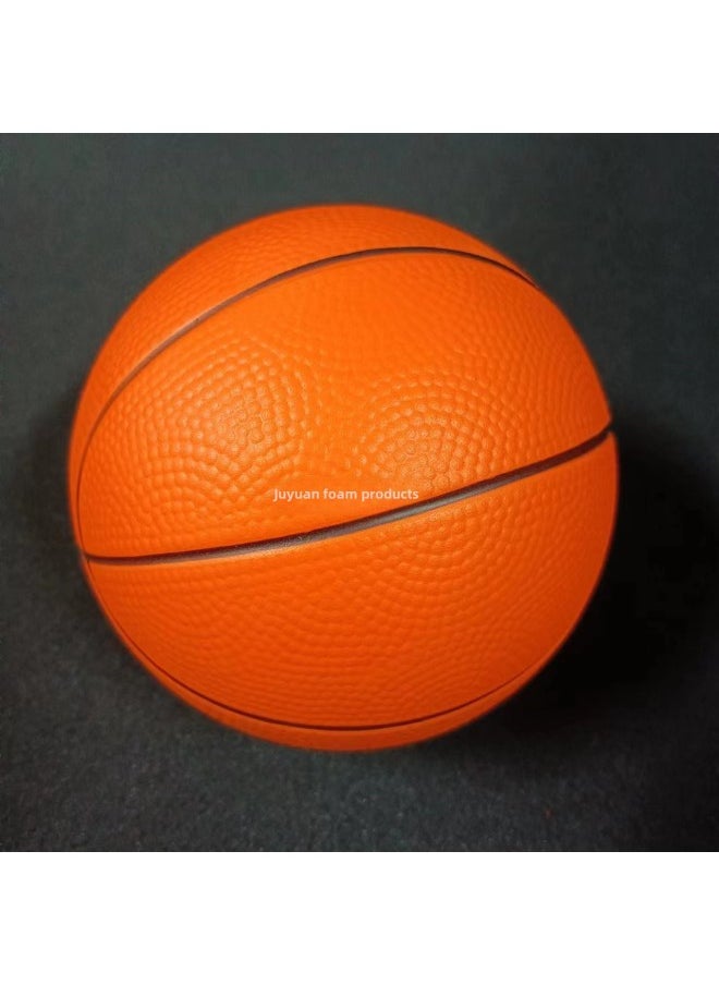 High Elasticity Pu Foam Colorful Toy Balls 40mm Inspirational Children's Play Balls Smooth Surface Polyurethane Foam-Color:150mm Basketball (middle Elastic)-Diameter:See Color Details  - Image 1