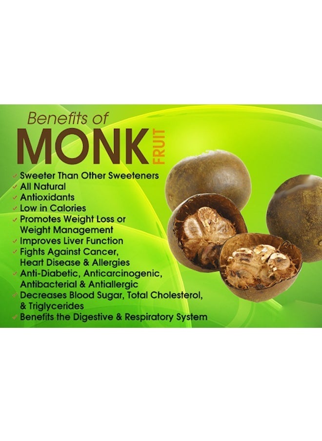 Classic Monk Fruit Sweetener - White Sugar Substitute, Zero Calorie, Keto Diet Friendly, Zero Net Carbs, Zero Glycemic, Sugar Replacement 907g