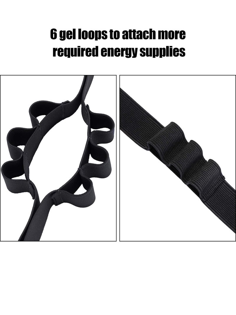 JOVITEC 2 Pieces Race Number Belt with 6 Gel Loops for Running Cycling Triathlon Marathon (Black) - Image 5