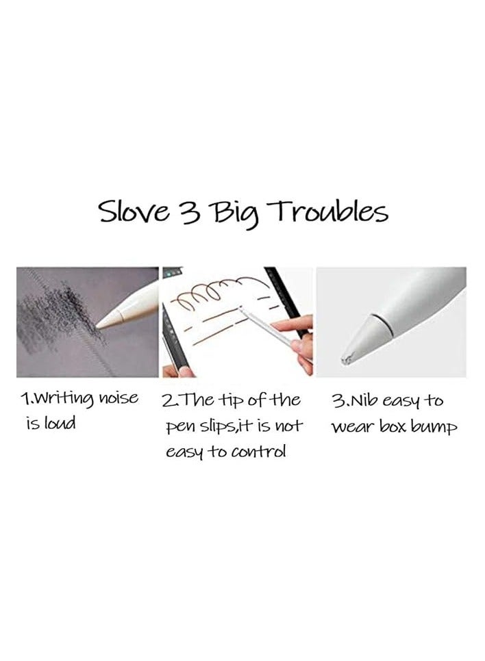 PROMASS 8 Pack Tips Cover Protector Silicone Nibs, Replacement Non-Slip Writing Nib, Non-slip and High Sensitive Nib, for Noiseless Drawing, Suitable for Apple Pencil 1st, 2st Generation, 8 Colors  - Image 5