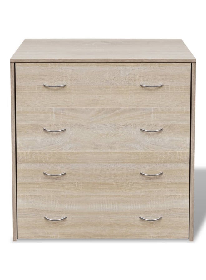 vidaxl Sideboard with 4 Drawers 60x30.5x71 cm Oak Colour 242544 - Image 3