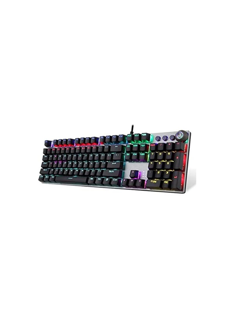 Mechanical Gaming Keyboard F2058 with RGB Backlight – Wired, Multicolor, for PC and Laptop Gamers