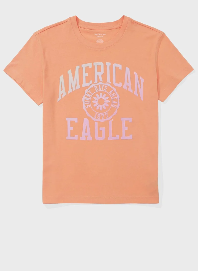American Eagle Graphic Crew Neck T-Shirt