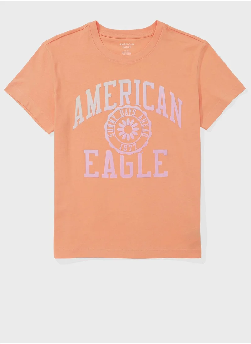 American Eagle Graphic Crew Neck T-Shirt