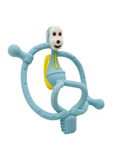 Blue Think Monkey Teether Teething Soothing Toy Baby Teething Toy Silicone Bpa Free Suitable For Infants And Toddlers Boys Girls