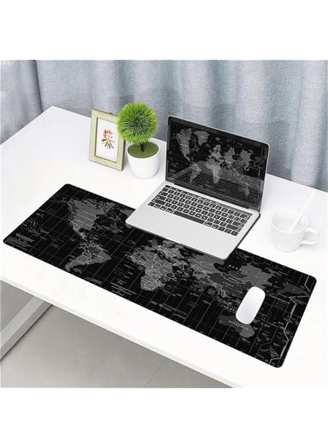 Large Gaming Mouse Pad with Stitched Edges, Non-Slip Rubber Base Desk Pad for Laptop, Office, Home, 80X30 CM - Image 2