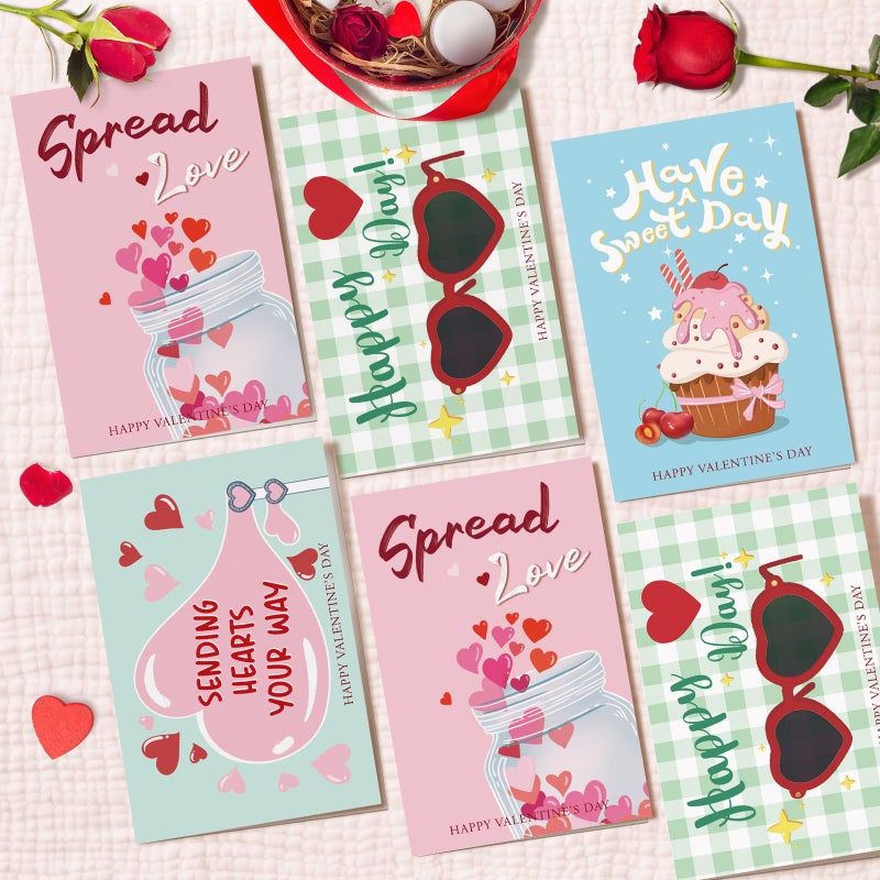 Obbyidk Funny Coworker Valentine'S Day Card Set  Assorted Valentines Cards For Boss Colleague Employee  4 X 6 In(6 Designs  24 Cards With Envelopes) - Image 4