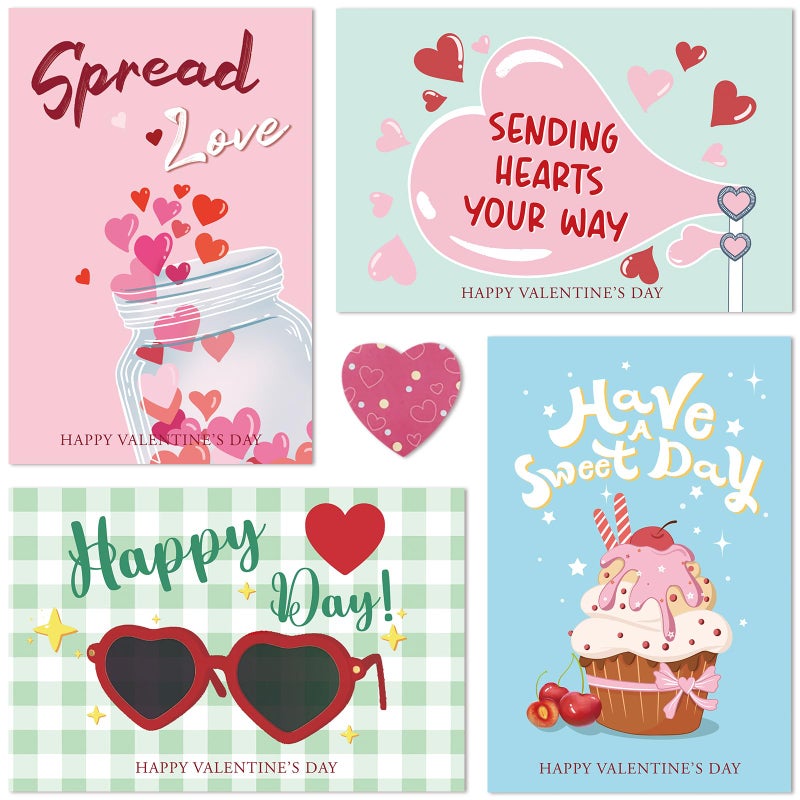 Obbyidk Funny Coworker Valentine'S Day Card Set  Assorted Valentines Cards For Boss Colleague Employee  4 X 6 In(6 Designs  24 Cards With Envelopes) - Image 1